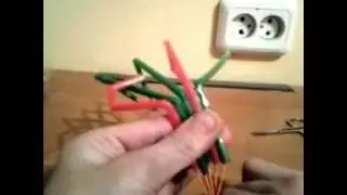 рука из трубочек!!!