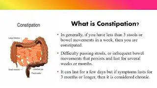 Learn about constipation