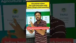 Top 5 ICAR Affiliated University for ICAR 2023 Counselling preference
