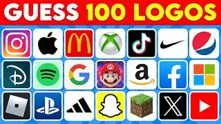 Guess the Logo in 3 Seconds | 100 Famous Logos 🥇🍏 | Logo Quiz 2026