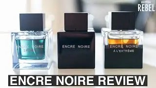 Lalique Encre Noire + Noire Sport + Noire a l'extreme Review!