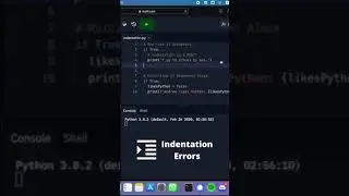 Trial and Error (Ep.1): Python Indentation Errors and how to deal with them #Shorts