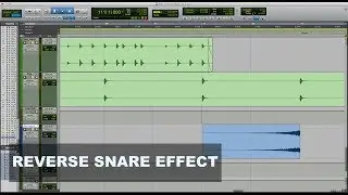 Creating a Reverse Snare Effect in Pro Tools
