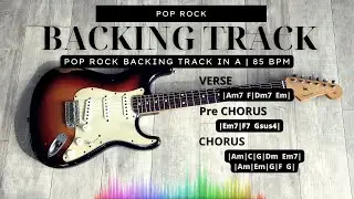 Pop Rock Backing Track in A minor | 85 Bpm