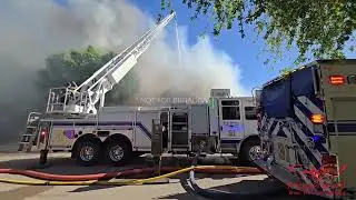 04-07-2024 Fort Worth, TX - outbuilding fire turns into 2 alarm fire