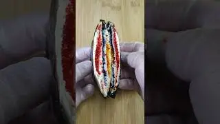 Икорные тосты "ТОБИКО"💪💯💥 Приятного просмотра 🖐️🖐️🖐️#shorts #тобико #чипсы