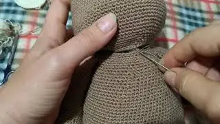 Как пришить голову к телу игрушки?
