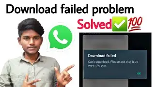 whatsapp download failed problem in tamil / Balamurugan Tech