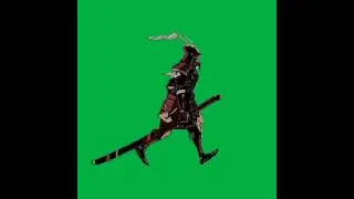 Mentahan Green Screen Animasi Samurai❗