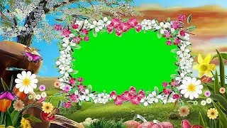 Wedding Green Screen Effects 170/ natural green screen photo frame background video