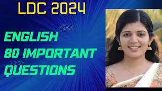 English important questions 2024 covering all topics LDC 2024||Sruthy's learning square||LDC ||PSC