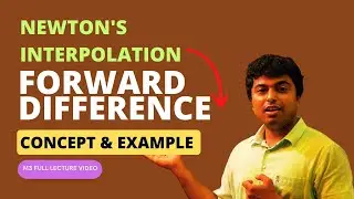 Newton's Interpolation - Forward Difference | M3 Full Lecture Video | Purple hat app | 