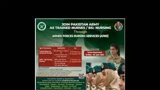 Pak Army jobs for females through commission as a lieutenant nurse
