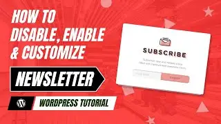 How to Disable, Enable and Customize Newsletter popup using Elementor | WordPress Tutorial
