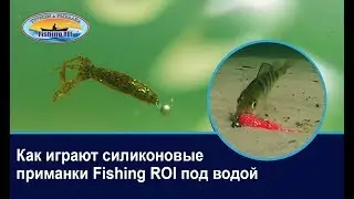 Как играют силиконовые приманки под водой
