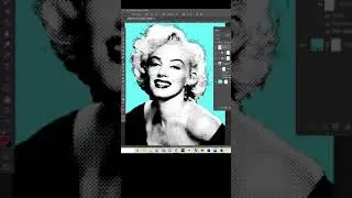 Andy Warhol inspired Halftone #shorts