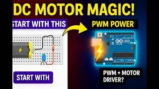 DC Motor Speed Control Using BJT + Arduino PWM | Step-by-Step TinkerCAD Simulation for Beginners