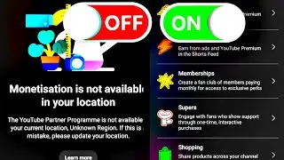 Monetisation is not available in your location problem solve YouTube studio 🤔🤔💯