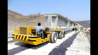 Concrete Bridge Transportation with our dolly trailer