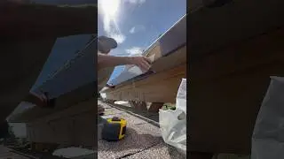 Metal facia install tip. #siding