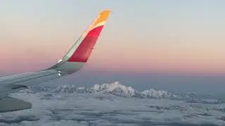 Iberia flight to Geneva. Mont Blanc