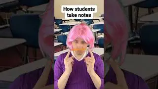 How students take notes 