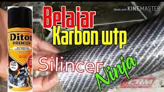 Belajar carbon wtp di silincer ninja 2tak, with aktivator diton premium