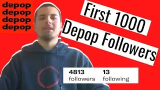 How to get your first 1000 Followers on DEPOP! (2020)