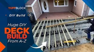 First Time Deck Builder Takes on MASSIVE Backyard Project