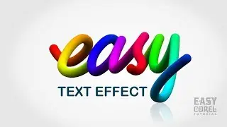 How to Create Easy Cool And Colorful Lettering Effect in CorelDraw X7