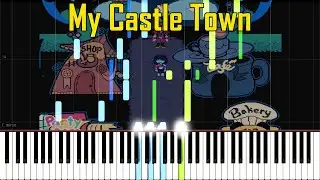 My Castle Town - Deltarune Chapter 2 (Synthesia Piano Tutorial)