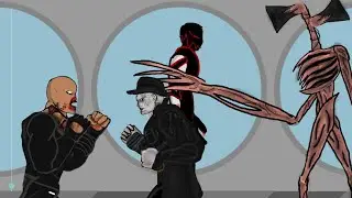 Nemesis vs mr.x(tyrant) vs uber scp 096 vs siren Head