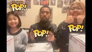Unboxing Funko Pop boxes with my Daughters 💚