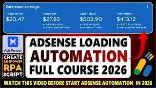 AdSense Loading Automation Bot | AdSense Loading self-clicking Proxy Method