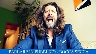 Parlare in pubblico bocca secca