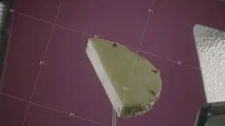 Pineapple rotating with loop on fuchsia screen for chroma key