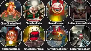 Choo Choo Charles vs Bus Eater,Spider Train Monster Survival,Horror Evil Train,Horror Train Game