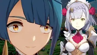 Noelle as an NPC maid on #Windtrace | Genshin Impact