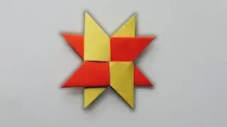 How To Make A Double Ninja Star | Easy Origami Double Shuriken Tutorial