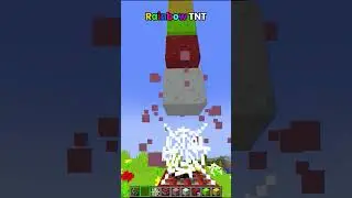 Minecraft Rainbow TNT🌈 (はいよろこんで) #minecraft #shorts