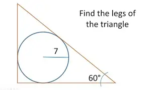 Find the legs of a right triangle