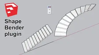 How to use Shape Bender Plugin for Sketchup Pro | Sketchup in Urdu & Hindi