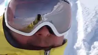 Роза Хутор 09.01.2015 Езда по целикам.