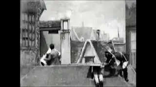 The Burglars (1897) | Cop Chase On Paris Rooftops