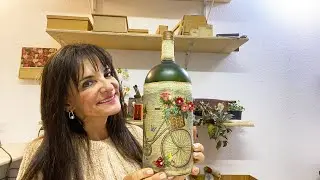 Decorative idea for reusing a bottle that would otherwise go to waste.