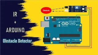 Obstacle detector using IR sensor and Arduino UNO