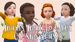 MAXIS MATCH || CUSTOM CONTENT // Toddler Showcase + LINKS