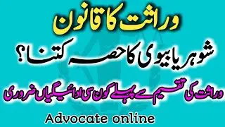 Islamic inheritance | Share of husband or widow | Basic rules of inheritance