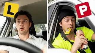 Driving on Your L Plates vs P plates...