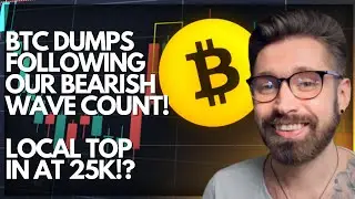BITCOIN PRICE PREDICTION 2023💎BTC DUMPS FOLLOWING OUR BEARISH WAVE COUNT!🚨LOCAL TOP IN AT 25K!?🚨